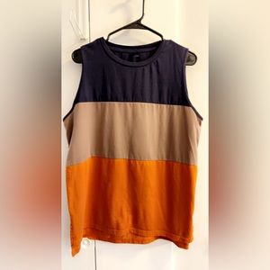 Tri color top
